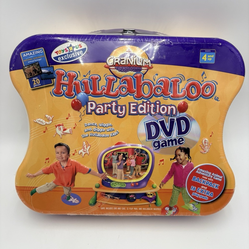 Cranium Hullabaloo Game - DVD Party Edition 100% Complete. Brand New. Never Open